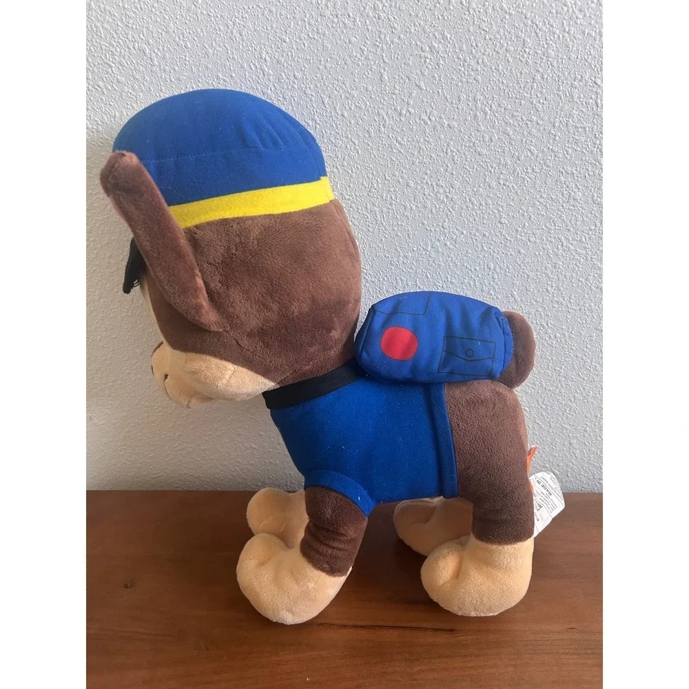 Nickelodeon Paw Patrol Chase Police Dog Plush Stuffed Animal Blue Uniform